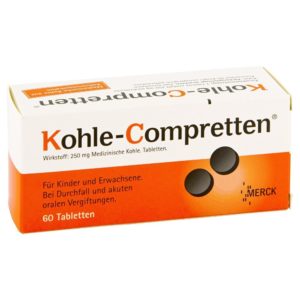 Kohle Tabletten fuer Reiseapotheke-Set