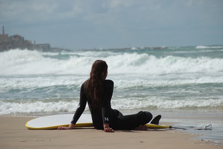 Surfergirl Tel Aviv Israel