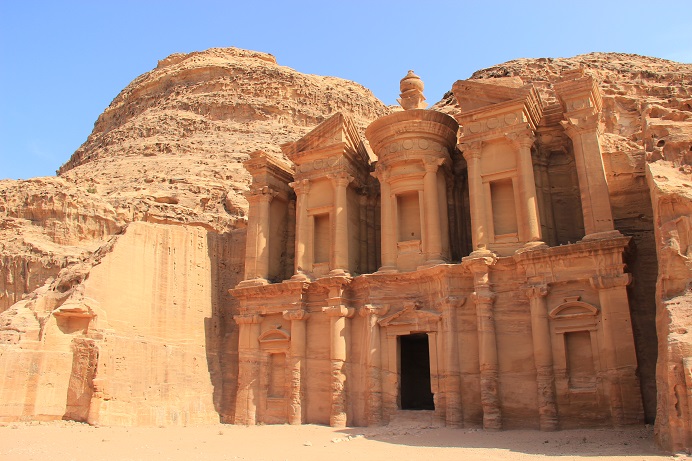 Petra Jordanien: Monastry im inneren der Felsenstadt