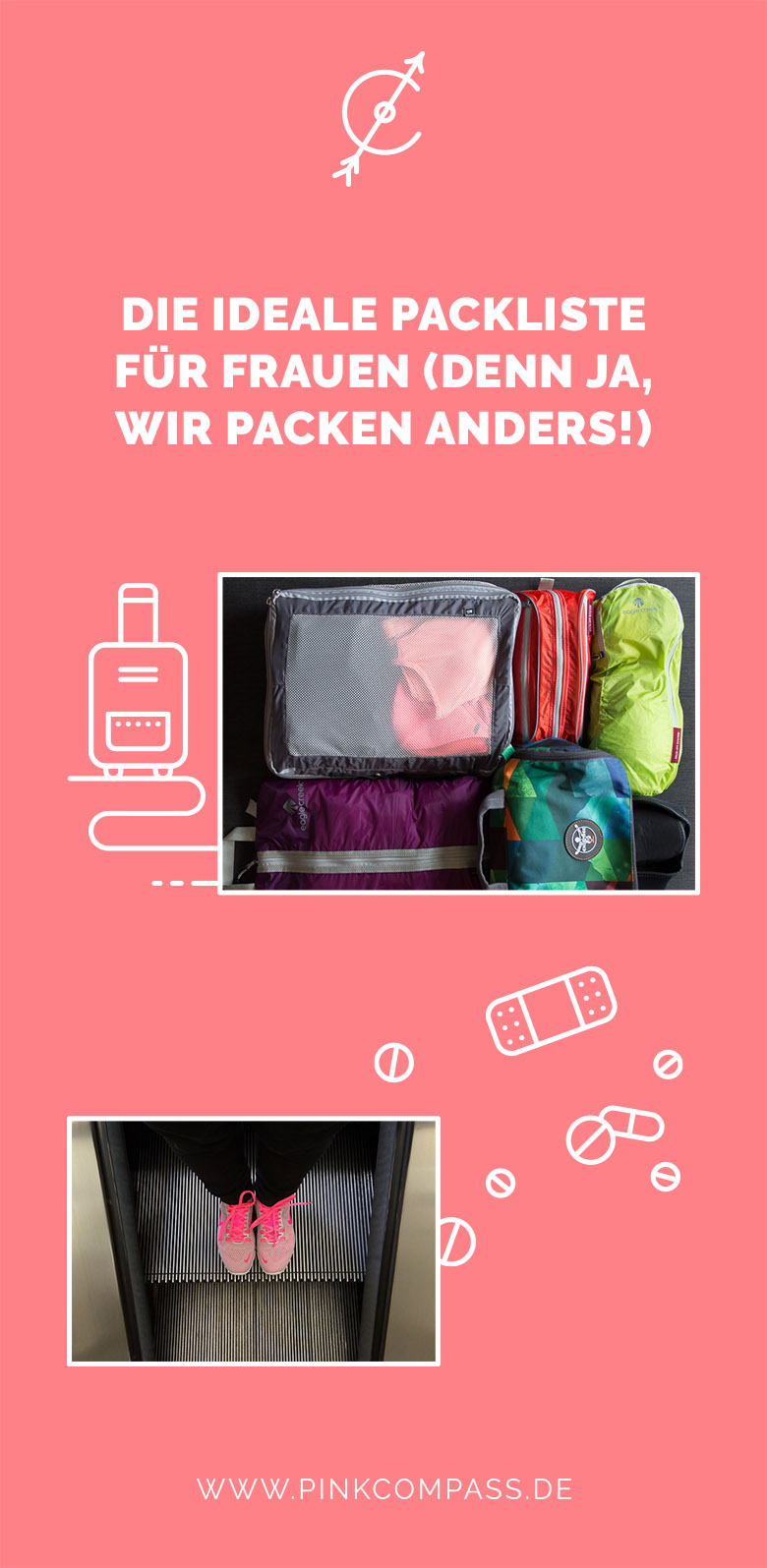 Die ideale Packliste, nur für Frauen! Denn ja, wir packen anders. #frauenreisensolo #alleinreisende #packliste